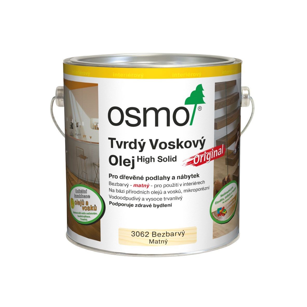 Tvrdý voskový olej Original - 0,75 l, 3065 Bezbarvý - polomat