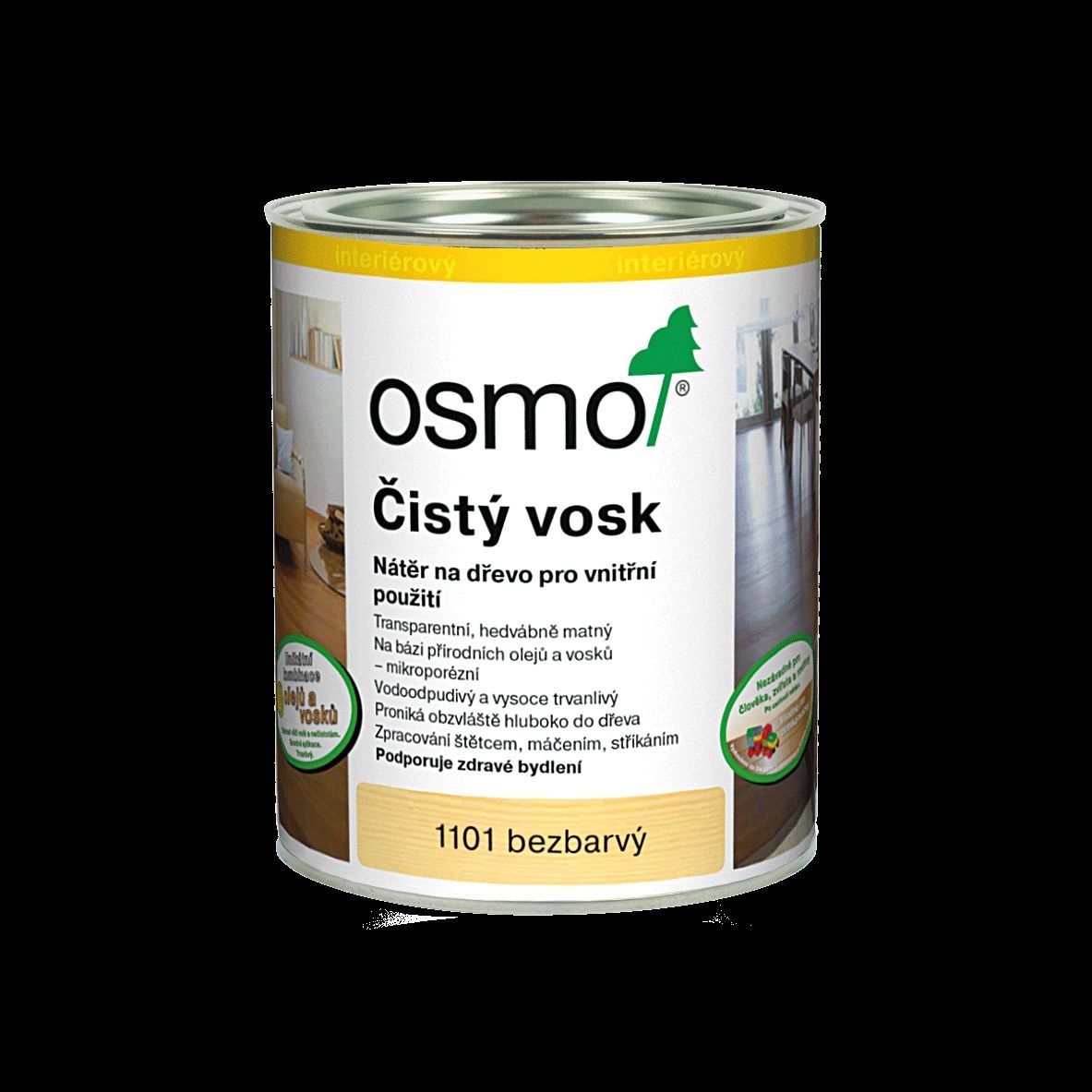 Čistý vosk pro exotické dřeviny - 0,75 l, 1101 Bezbarvý